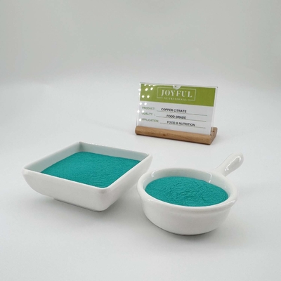 comprar Aditivo alimentar Citrato de cobre em pó Azul Verde Cas 866-82-0 Fabricação em linha