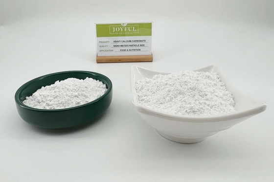 Grade alimentar Caco3 pesado Carbonato de cálcio em pó Suplementos nutricionais Agentes de fermento