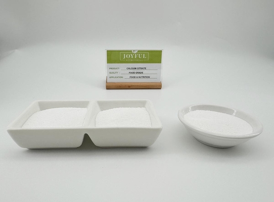 Citrato de cálcio em pó puro, granulado, para suplementos alimentares