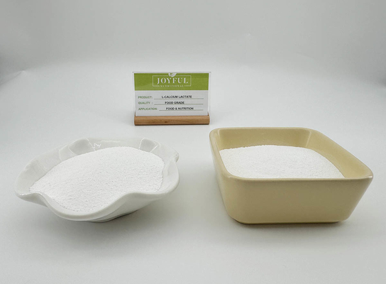 L-cálcio lactato em pó solúvel em branco, granulados microcristais